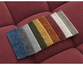 Бордо шенилов сгъваем/с място за съхранение ъглов диван (ляв ъгъл/U форма) Everest – Bobochic Paris