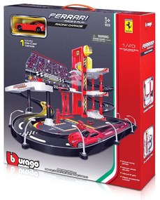 Bburago Ferrari - Състезателен гараж с 1 брой кола