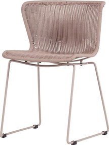 Бежови градински столове в комплект 2 бр. от изкуствен ратан Wings – WOOOD