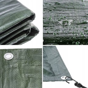 Зелено-сребриста мразоустойчива мушама 3m x 5m