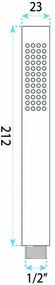 Душ слушалка Rea JS-018 BRUSH GOLD