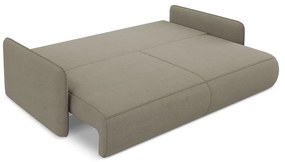 Бежов разтегателен диван с място за съхранение 216 cm Nanea – Makamii