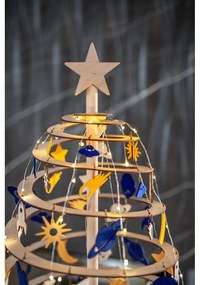 Дървена звезда за декоративна коледна елха Small - Spira