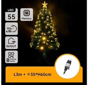 Aigostar - LED външна коледна елха LED/3,6W/230V 60 cm IP44 топла бяла