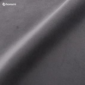 Тъмносиво двойно тапицирано легло с място за съхранение и включена подматрачна рамка 140x200 cm Hauke – Makamii