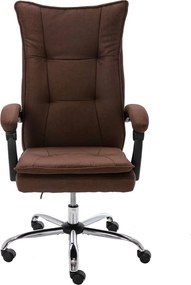 20365 vidaXL Офис стол, кафяв, текстил