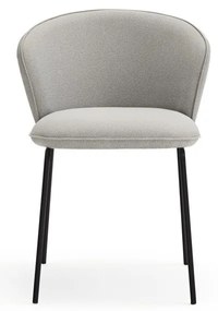 Светлосиви тапицирани трапезни столове в комплект 2 бр. Add – Teulat