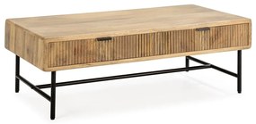 Масичка за кафе от масивно манго в естествен цвят 60x120 cm Mundra – MOME