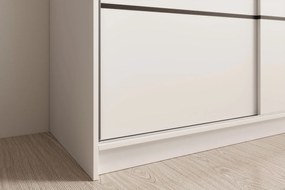 Гардероб Naldo 150 с плъзгащи врати - Бял