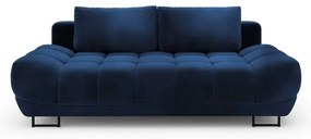 Кралско син триместен разтегателен диван с кадифена тапицерия Cirrus - Windsor &amp; Co Sofas