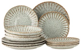 Глинен комплект за хранене 12 бр. Fleur – Bloomingville