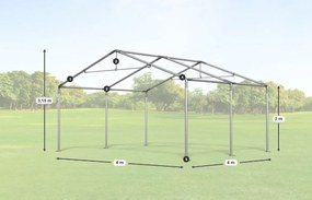 Шатра 4x4x2m Comfort PE 240g с мрежа против комари Лято