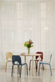 Кръгла трапезна маса с дъбов плот ø 100 cm Meko – noo.ma