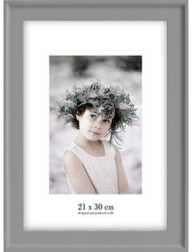 Сива рамка за стена , 28 x 37 cm Malaga - Styler