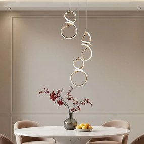 Висяща LED лампа G073-3CPR Gold
