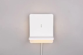 Бяла LED затъмняваща се стенна лампа Fairfield – Trio