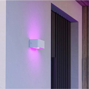 Eglo 901955 - LED RGBW димируемо външно стенно осветително тяло SANIA-Z LED/10W/230V IP55 бяло