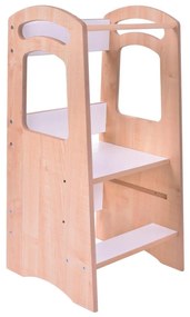 Обучителна кула THOMAS бяла/клен
