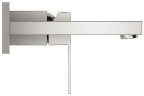 Кран за мивка стена Grohe Eurocube-Дължина 17 cm.-Silver Mat