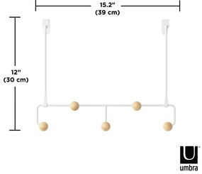 Бяла метална закачалка за врата 39 cm Estique - Umbra