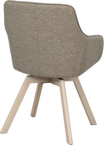 Бежови тапицирани трапезни столове в комплект 2 бр. Alison – Rowico