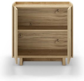 Шкафче от дъбов декор в естествен цвят 80x80x40 cm Daira – Marckeric