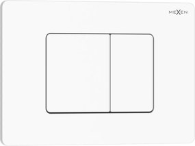 Mexen Tex 05 бутон за промиване неръждаема стомана, бял лъскав - 6105-01