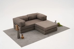 Ъглов диван Comfort Mini, цвят Сив