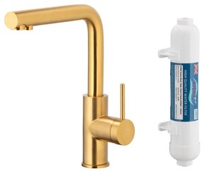 KFA Armatura 6623-912-31-Кран за филтрирана вода DUERO PURE златист + филтър