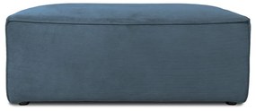Синя табуретка за крака от рипсено кадифе Sting – Scandic