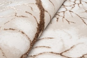 Опростен модерен килим в бежово с кафяв мотив Ширина: 120 см | Дължина: 170 см