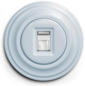 Kliklap - Ретро розетка за данни с рамка в синьо