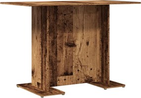 855808 vidaXL Трапезна маса, старо дърво, 110x60x75 см, ПДЧ