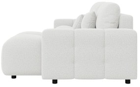 Бял разтегателен ъглов диван (променлив) Luki – Ropez