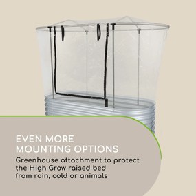 Blumfeldt High Grow Top 200, приспособление за градинско легло парник 200x115x100cm стоманена тръба PVC