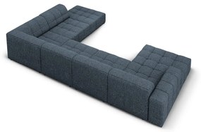 Син ъглов диван (десен ъгъл/U-образна форма) Chicago - Cosmopolitan Design