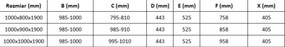 Mexen Omega-3S душ кабина 3-стенна, плъзгаща се 100x80 см, прозрачна, хром + плоска тава - 825-100-080-01-00-3s-4010