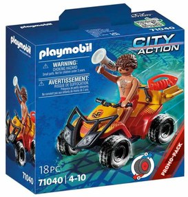 Playset Playmobil City Action Rescue Quad  18 Части 71040