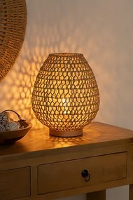 Нощна лампа atmosphera Etel, 35.5 cm - Натурален