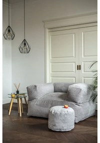 Тъмносив пуф от рипсено кадифе MooG – SLOWDOWN