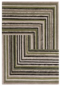 Зелен вълнен килим 160x230 cm Network Forest - Asiatic Carpets
