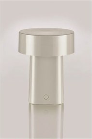 Сиво-бежова пластмасова LED настолна лампа (височина 18 cm) Oblong – Zone