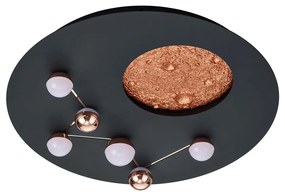 Светодиодно осветление за таван в черен бронз ø 50 cm Zodiac - Trio