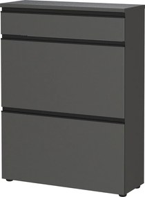 Антрацитна стойка за обувки 80x107x29 cm Baldone – Germania