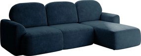 Ъглов диван Nabu-Синьо-Десен