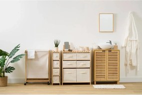 Кош за пране 5five Bambou, На колела, 52 l