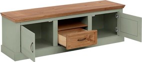 Светлозелена маса за телевизор от масивен бор 160x50 cm Selma – Støraa