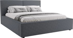 Тапицирано легло Santos-Тъмно сиво-180 x 200