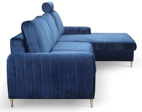 Ъглов диван Monte-Син