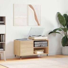 Sonata H Шкаф за винилови плочи сонома дъб 85x38x48 см инженерно дърво